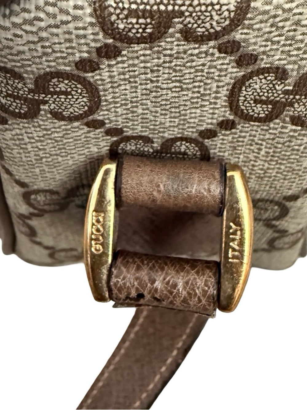 Gucci BrownTan GG Crossbody with Green & Red Web Sherryline Bag - Picture 10 of 17